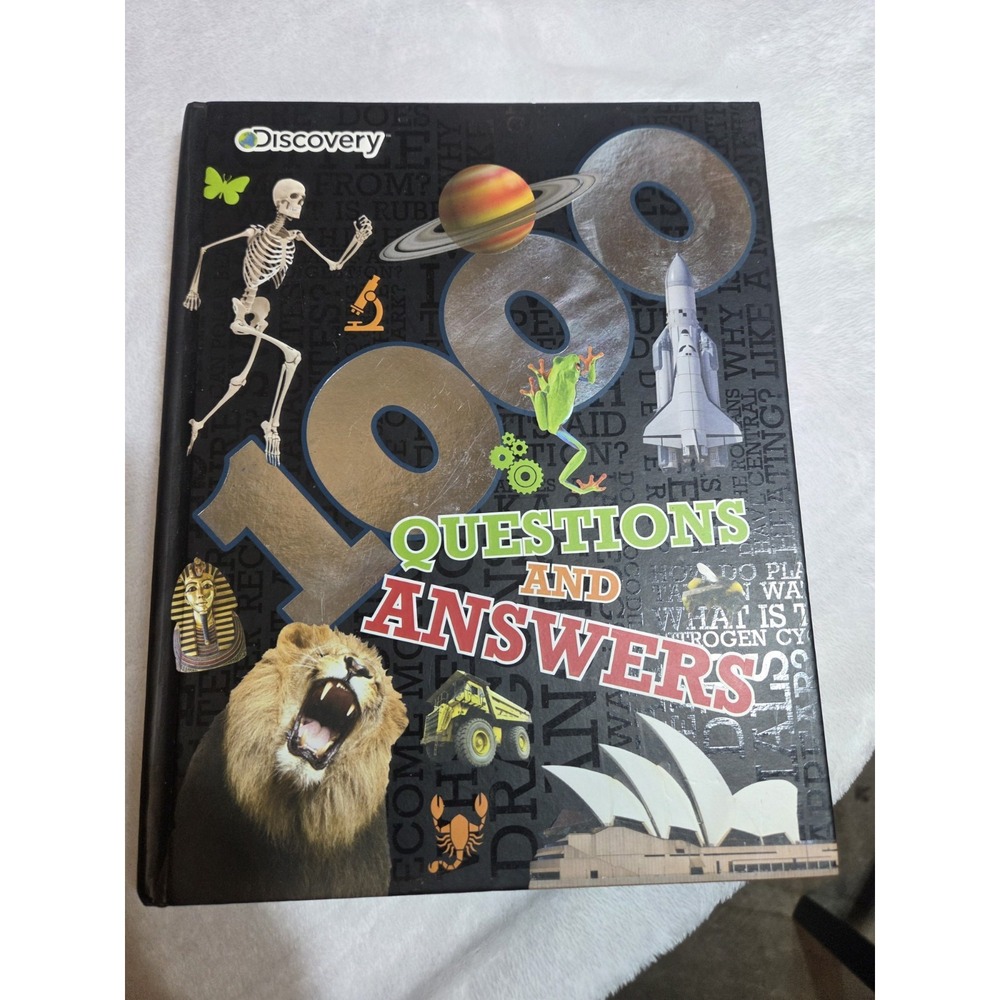 Discovery Kids 1000 Questions and Answers Hardcover Book Science History Animals